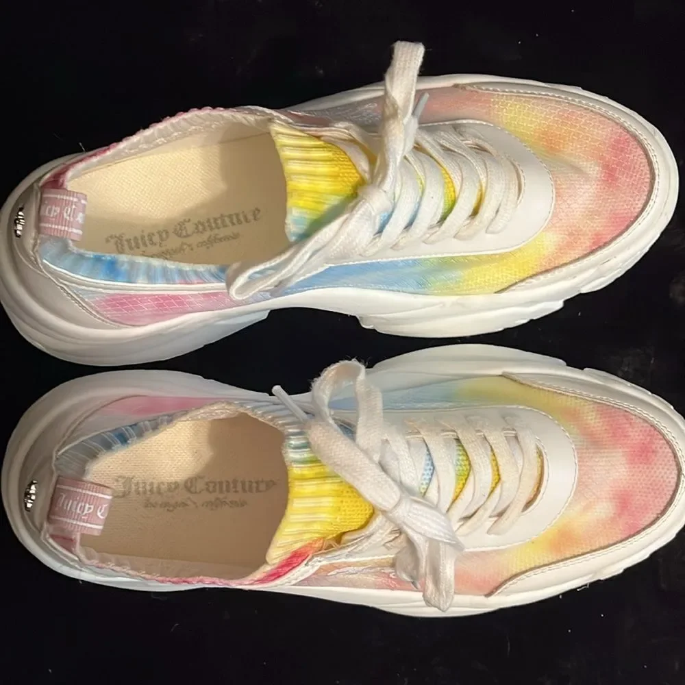 Juicy Couture Tie-Dye Platform Sneakers